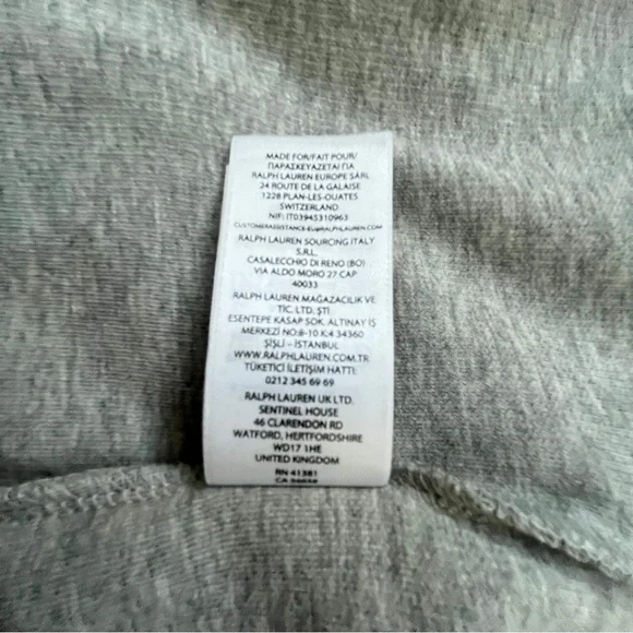 Polo Ralph Lauren Men’s XXL Gray Zip Pullover Sweater Classic-Vintage Look